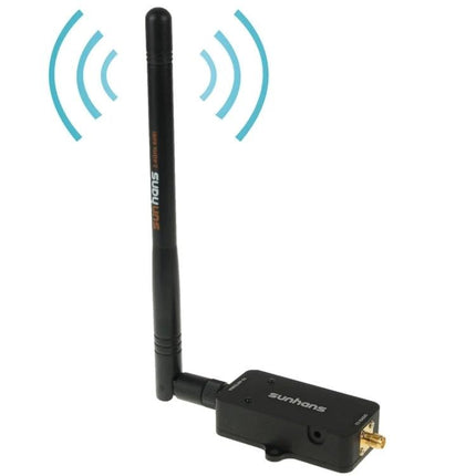Sunhans 2.4GHz WiFi Signal Booster for Home Networks black external antenna booster extending 2.4GHz coverage