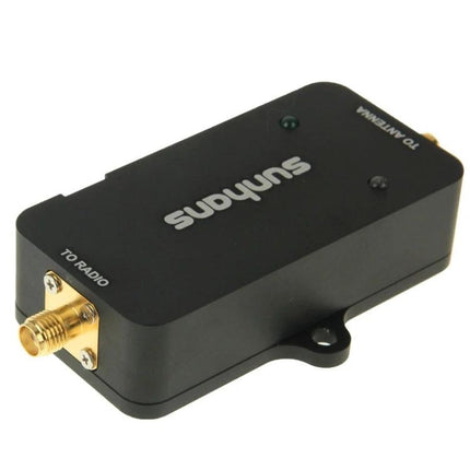 Sunhans 2.4GHz WiFi Signal Booster for Home Networks black compact signal amplifier with SMA connectors, ideal for reducing home dead zones