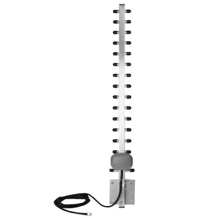 Directional Yagi Antenna for 4G LTE Signal Reception and Use - slim outdoor Yagi with mount and coax cable for rural signal boost