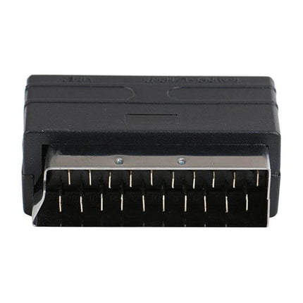 SCART Adapter for RCA AV Input on TVs and Devices - black SCART to RCA audio/video adapter for connecting DVD players, game consoles, camcorders to TVs