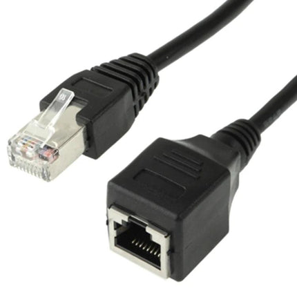 RJ45 Female to Male Network Extension Cable, 1.5 Meters - black RJ45 male to female extender for extending Ethernet connections