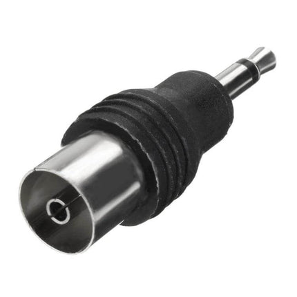 Mono 3.5mm to 9.5mm Audio Adaptor for TV and Audio Devices showing 3.5mm mono plug to 9.5mm jack connector