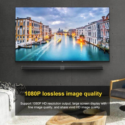 Compact 18cm HDMI Female to Female Extension Cable for Devices connecting TV and soundbar in compact home entertainment setup