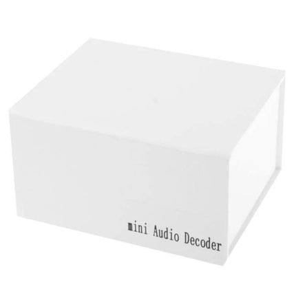 Mini Digital to Analog Audio Converter for Home Systems white mini audio decoder box for connecting digital sources to analog speakers
