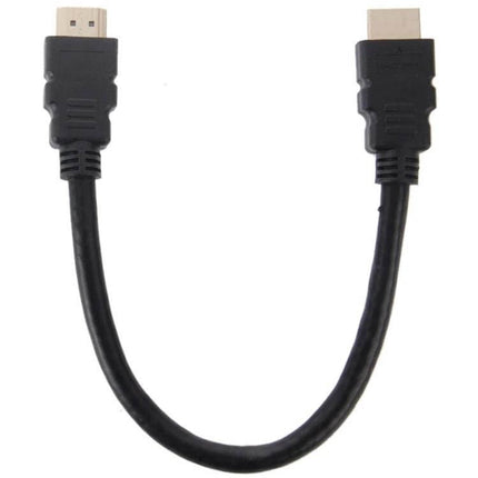 Short 28cm Gold Plated HDMI Cable for Home Entertainment - compact 28cm gold‑plated HDMI cable for tight TV setups and consoles