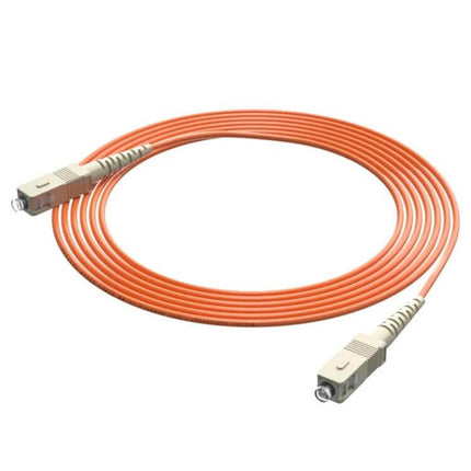 SC-SC Single Mode Fiber Optic Jumper for Network Connections, 3 Meters - orange PVC 3m cable with SC connectors for reliable LAN and cable TV links