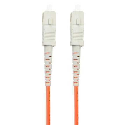 SC-SC Single Mode Fiber Optic Jumper for Network Connections, 3 Meters - orange PVC cable with SC connectors and low insertion loss