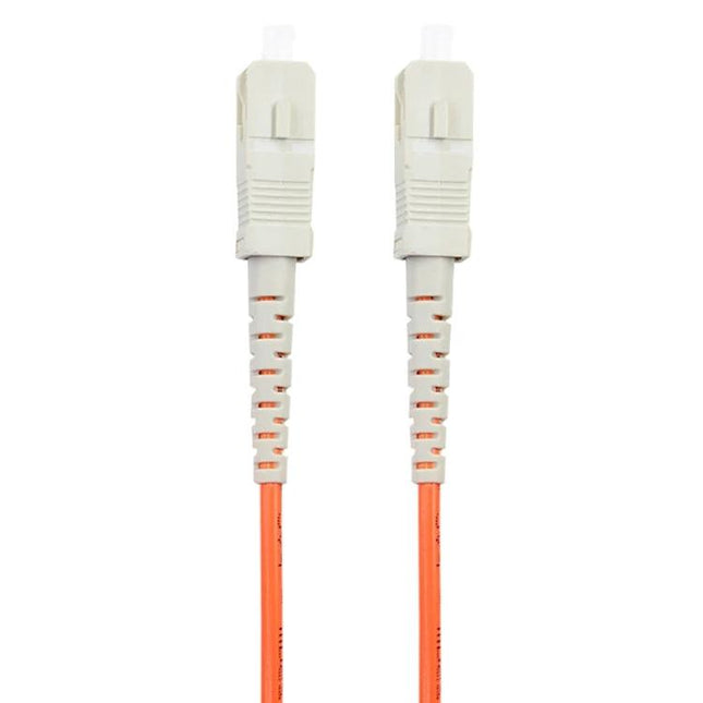 SC-SC Single Mode Fiber Optic Jumper for Network Connections, 3 Meters - orange PVC cable with SC connectors and low insertion loss