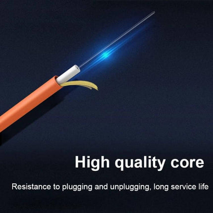 SC-SC Single Mode Fiber Optic Jumper for Network Connections, 3 Meters - orange PVC high quality core, low insertion loss, reliable data transmission