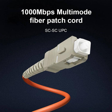 SC-SC Single Mode Fiber Optic Jumper for Network Connections, 3 Meters orange PVC patch cord with SC-SC UPC connector and low insertion loss