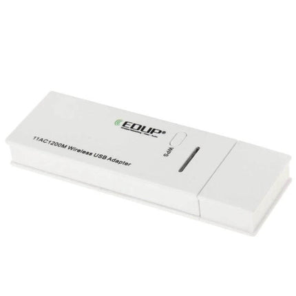 EDUP Dual-Band USB WiFi Adapter for Wireless Connectivity - white USB WiFi dongle for improved 2.4GHz/5.8GHz range and stable streaming, gaming, remote work
