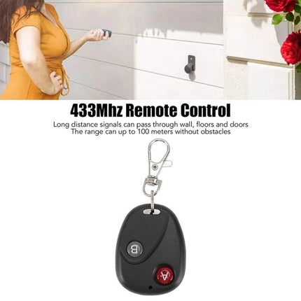 Wireless Remote Switch for Controlling Devices key fob remote for garage door and gate control, 433MHz long-range on/off switch
