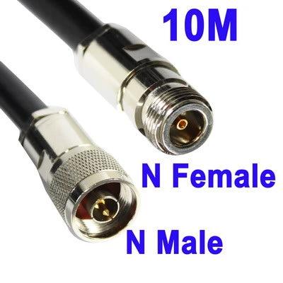 Extend Your WiFi Signal with N Female to N Male Cable, 20 Meters - 20m N Female to N Male coax cable for extending WiFi antenna connections