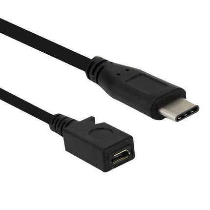 Compact USB-C to Micro USB Adapter for Daily Device Connections black USB-C male to Micro USB female compact cable for charging and data