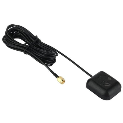 Magnetic Base Vehicle GPS Antenna with 3-Meter Cable - black GPS patch antenna with magnetic mount, 3-meter cable and SMA connector for car navigation