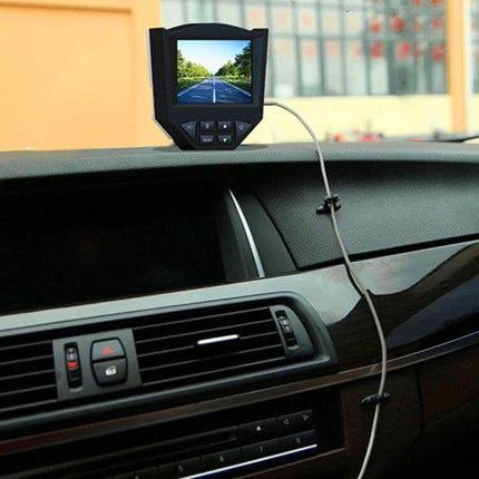 DM-003 Car Cable Clips With Adhesive 8 Pack Black And Beige securing dashboard cable for dash camera and monitor