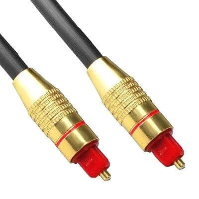 Toslink Digital Optical Audio Cable for Sound Systems, 1.5 Meters — gold-plated connectors for home theater reliable digital audio transmission