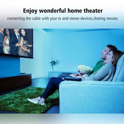 Toslink Digital Optical Audio Cable for Sound Systems, 1.5 Meters connecting TV to home theater for clear movie and music audio