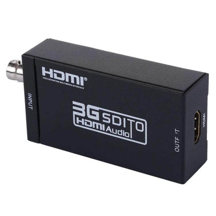 Mini SDI to HDMI Converter for Video Display Applications - compact 3G-SDI to HDMI audio/video adapter with BNC input and HDMI output