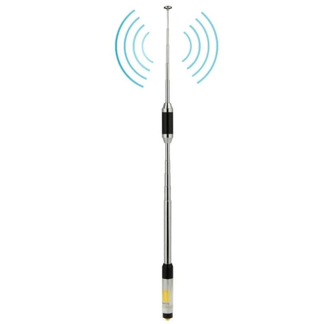 Telescopic Dual Band Antenna for Handheld Walkie Talkies, 93cm - adjustable SMA-F VHF/UHF antenna extending signal range for outdoor use