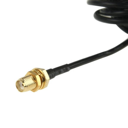 Nagoya Dual Band Magnetic Antenna for Walkie Talkies black coax cable with gold SMA connector mounted on vehicle magnet base