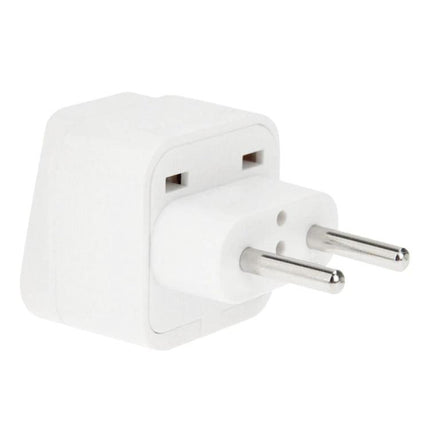 EU Plug Adapter for UK and US Devices, Travel Converter white compact travel plug adapter for phones and laptops