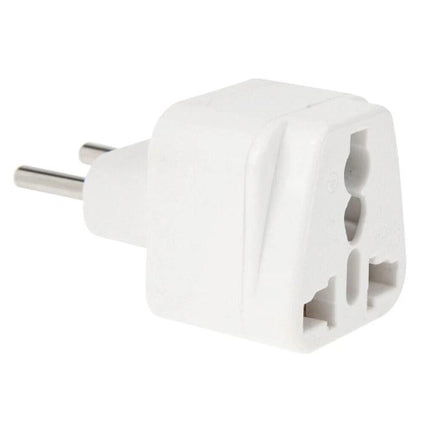 EU Plug Adapter for UK and US Devices, Travel Converter - white universal travel plug adapter for phones laptops