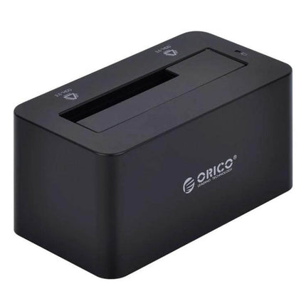 Orico Hard Drive Docking Station for 2.5 and 3.5 Inch Drives - black USB 3.0 dual bay dock for quick tool-free drive swaps