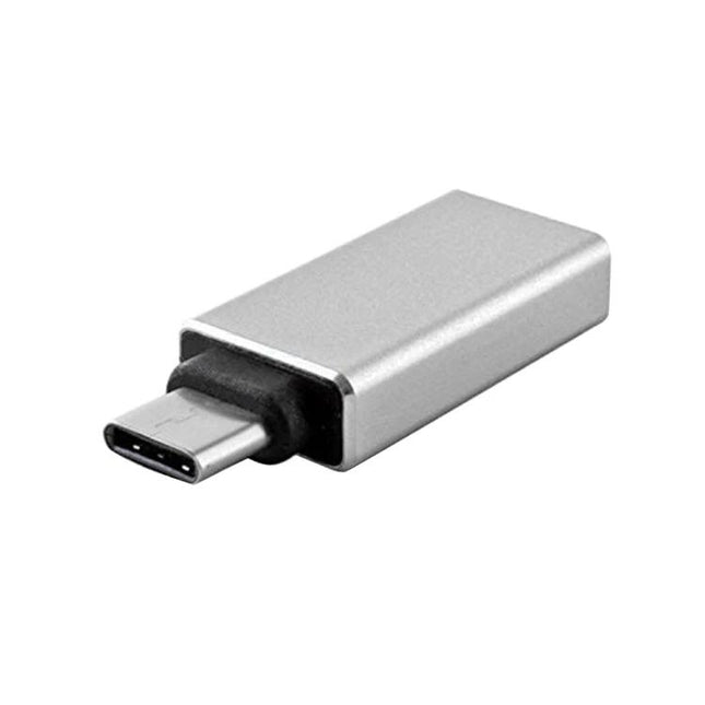 Compact USB-C Adapter for Daily Device Charging Needs in silver, small travel charger for smartphones and tablets