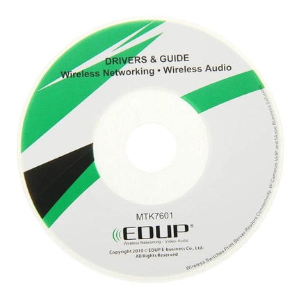 EDUP USB WiFi Adapter for Everyday Wireless Connectivity - driver CD for MTK7601 wireless networking and audio