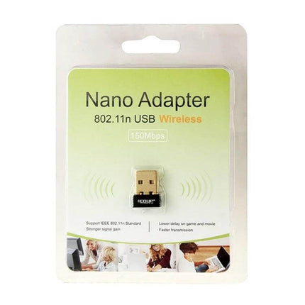 EDUP USB WiFi Adapter for Everyday Wireless Connectivity - compact nano USB WiFi adapter in retail packaging