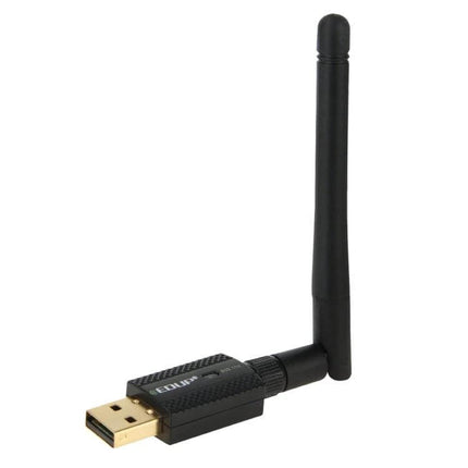 Edup Mini USB WiFi Adapter for Wireless Internet Connectivity black USB dongle with external antenna for desktop and laptop wireless upgrade