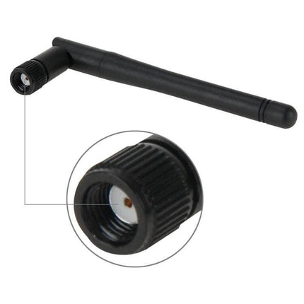 Edup Mini USB WiFi Adapter for Wireless Internet Connectivity black detachable antenna and SMA connector close-up