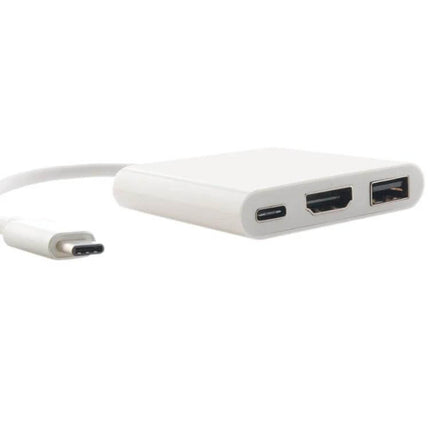USB-C to HDMI Adapter for Laptop Monitor Connections showing USB-C plug and HDMI port for extending or mirroring laptop display
