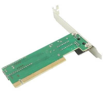 Versatile PCI Ethernet Network Adapter for Windows PC Connections - green PCI card for adding 10/100Mbps wired Ethernet to older Windows PCs