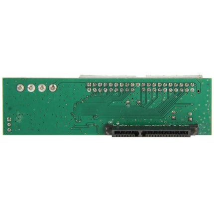 Universal PATA to SATA Hard Drive Converter Adapter for Legacy Systems showing 40-pin IDE to SATA connector circuit board