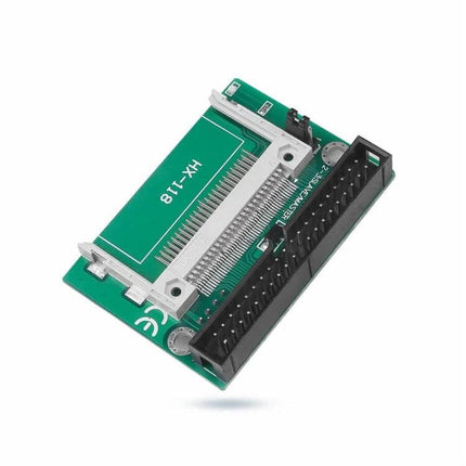 Compact Flash Card Adapter for 3.5 Inch IDE Data Transfer shown on green PCB with 44-pin IDE connector for legacy data recovery