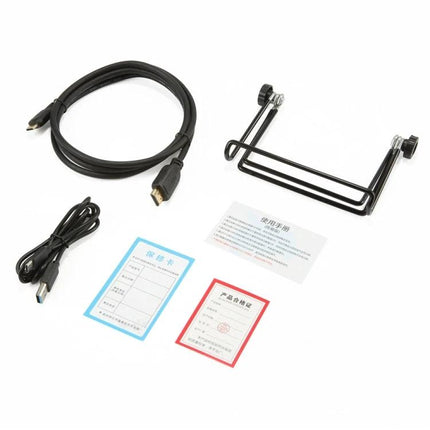 15.6 Inch HDR Portable Monitor for Gaming and Everyday Use accessories: HDMI cable, USB cable, foldable stand and manuals