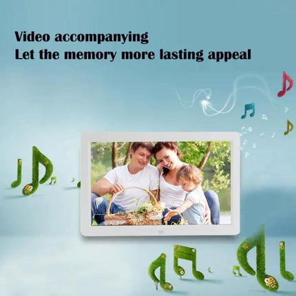 Large 12-Inch Digital Photo Frame for Displaying Photos and Media Playback