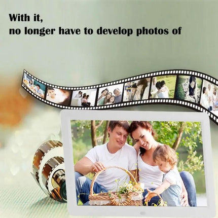Large 12-Inch Digital Photo Frame for Displaying Photos and Media Playback