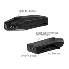 High-Resolution 2.5-Inch Video Recorder with LED Light and Loop Functionality