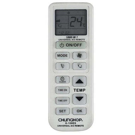 Chunghop Universal Remote Control for Air Conditioners white universal AC remote with LCD and buttons