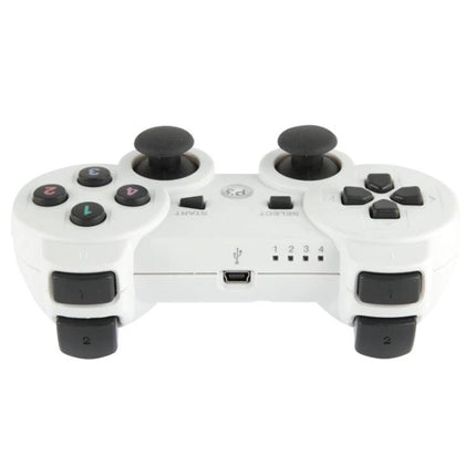 Essential Controller for Home PS3 Gaming Sessions white wireless gamepad for couch play with dual analog sticks and shoulder buttons