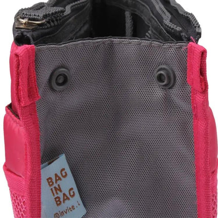 Double Zipper Cosmetic Bag for Daily Makeup 27.5x16.5x7.5 cm