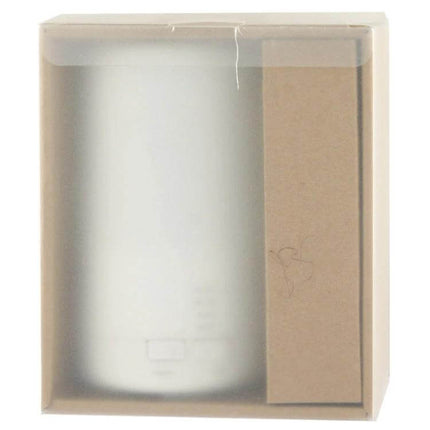 Mini USB Aroma Diffuser With Warm White LED Lights in gift box, compact white diffuser with USB power and warm white LED