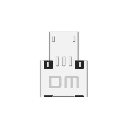 Compact Adapter for Reading USB Drives on Your Smartphone - silver micro USB adapter for smartphone file access