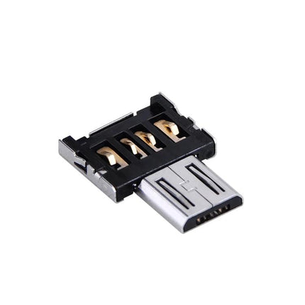 Compact Adapter for Reading USB Drives on Your Smartphone plug-and-play micro USB adapter showing USB port contacts for transferring files