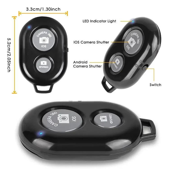 Universal Bluetooth Remote Shutter for Smartphone Cameras