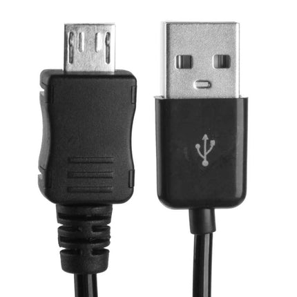 Coiled Micro USB Cable for Daily Device Charging and Syncing - black micro USB to USB-A connector for charging and syncing