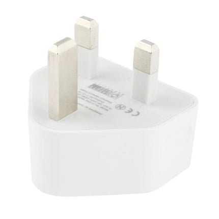USB Charging Adapter for Everyday Home Device Needs white UK plug adapter for smartphones and tablets, compact wall charger